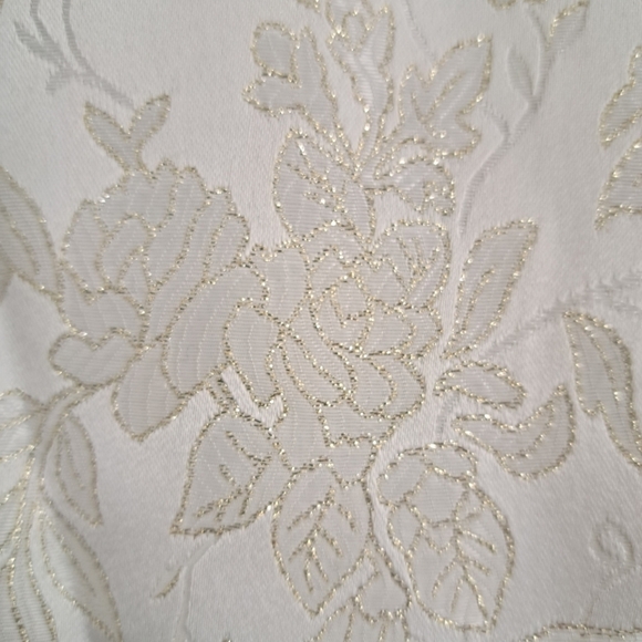 Covington Cream & Gold Embossed Blazer - Size 14 Petite NWT - Picture 10 of 11